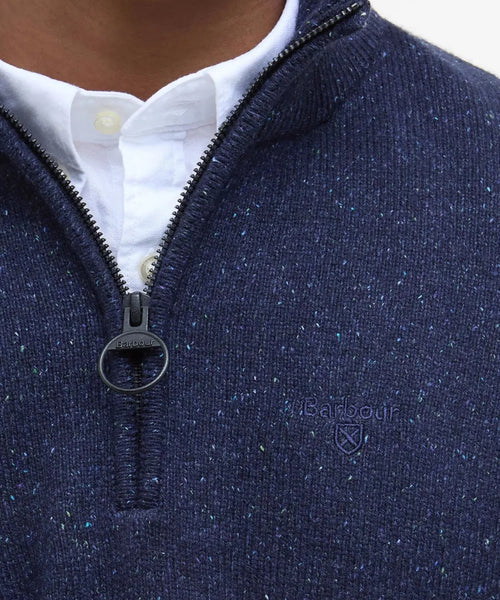 Trui Tisbury hoge rits | Navy Blauw