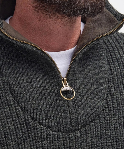 Barbour New Tyne Half Zip Jumper | Groen