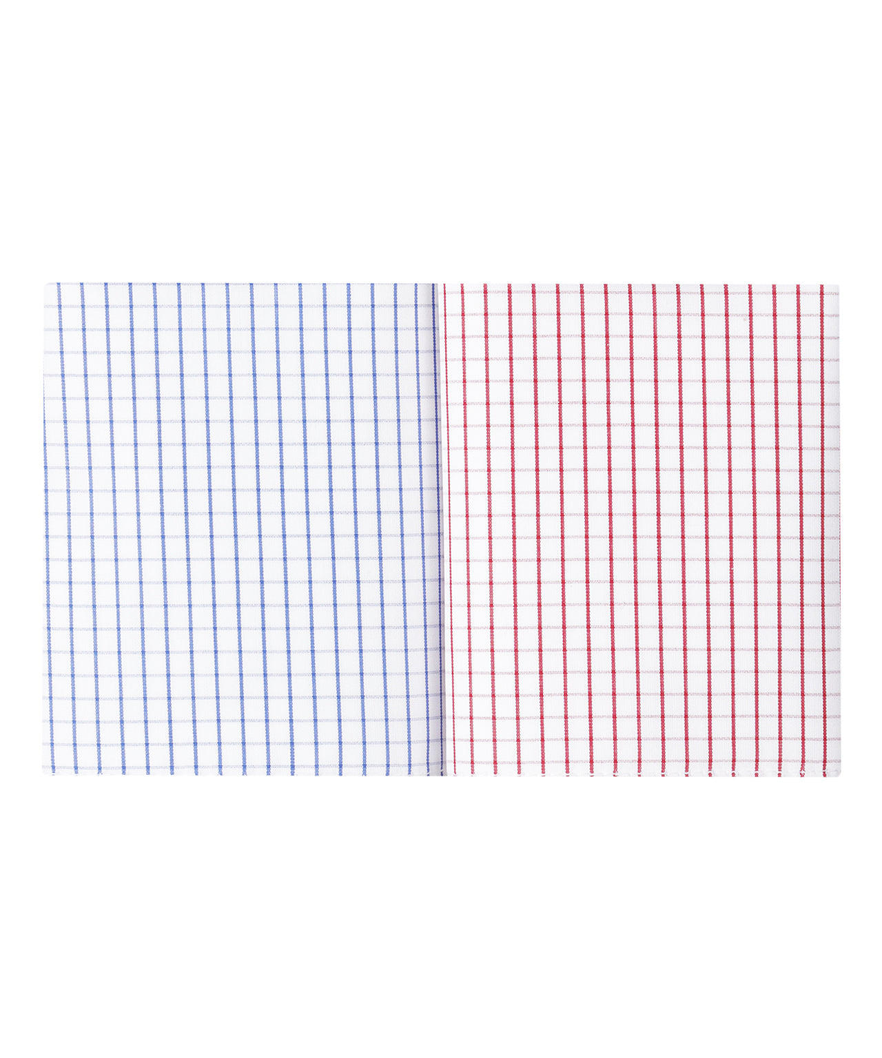 Zakdoek 2-Box | Kleine ruit Blauw/Rood