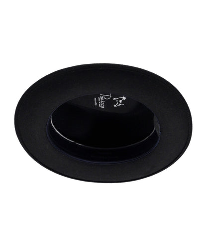 Sporty Italian Hat Wool Felt | Black