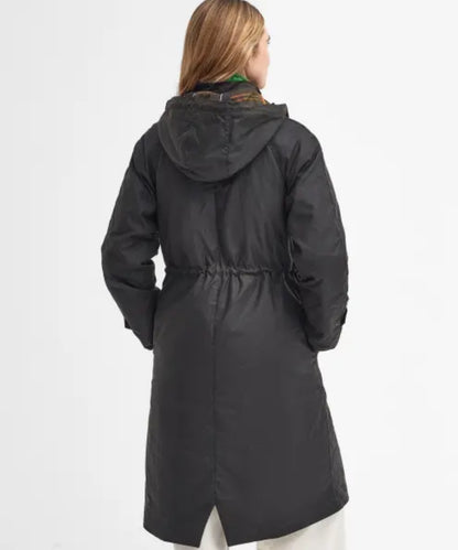 Barbour Long Cannich Wax Jacket Women's | Green