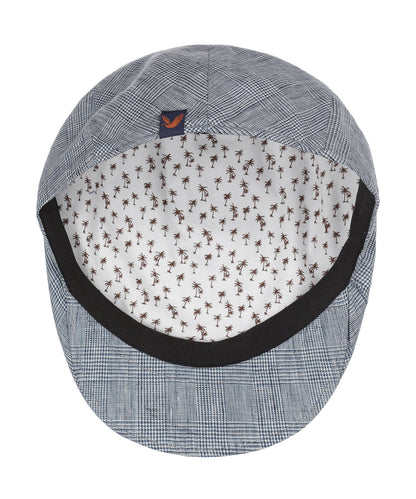 Cap Klassiek Linnen | Blauw Ruit