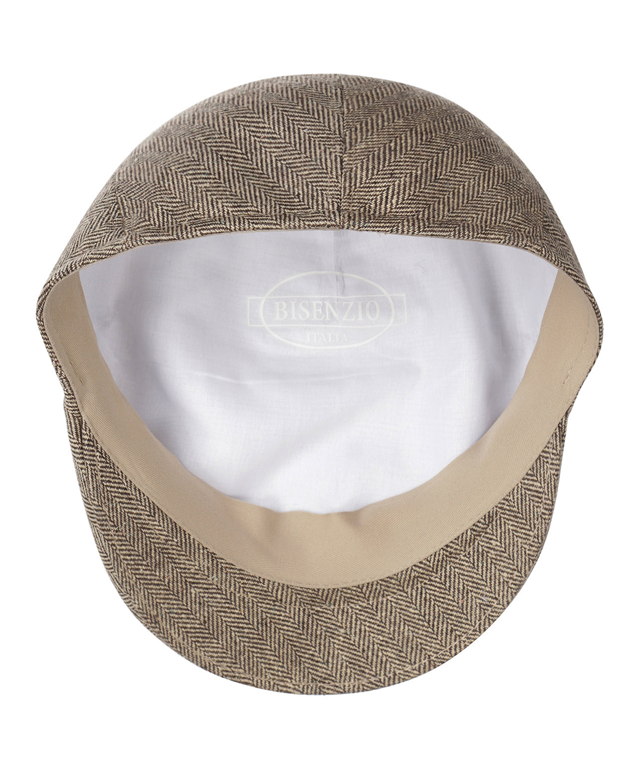 Soft Cap 100% Zijde | Bruin Visgraat