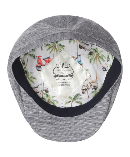 Klassieke Cap 100% Linnen | Blauw Grijs