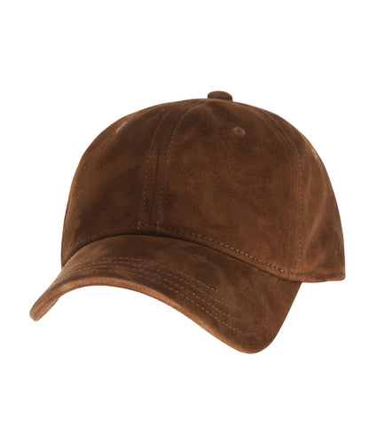 Baseball Cap Goat Suede | Kastanje Bruin