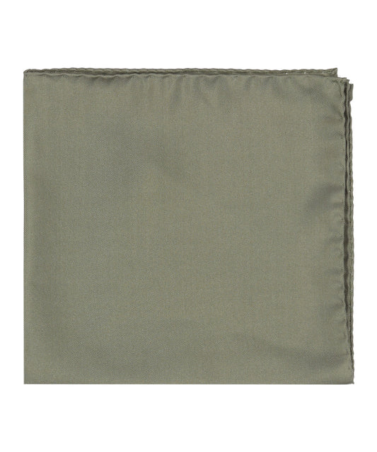Pochet zijde Uni | Khaki Groen