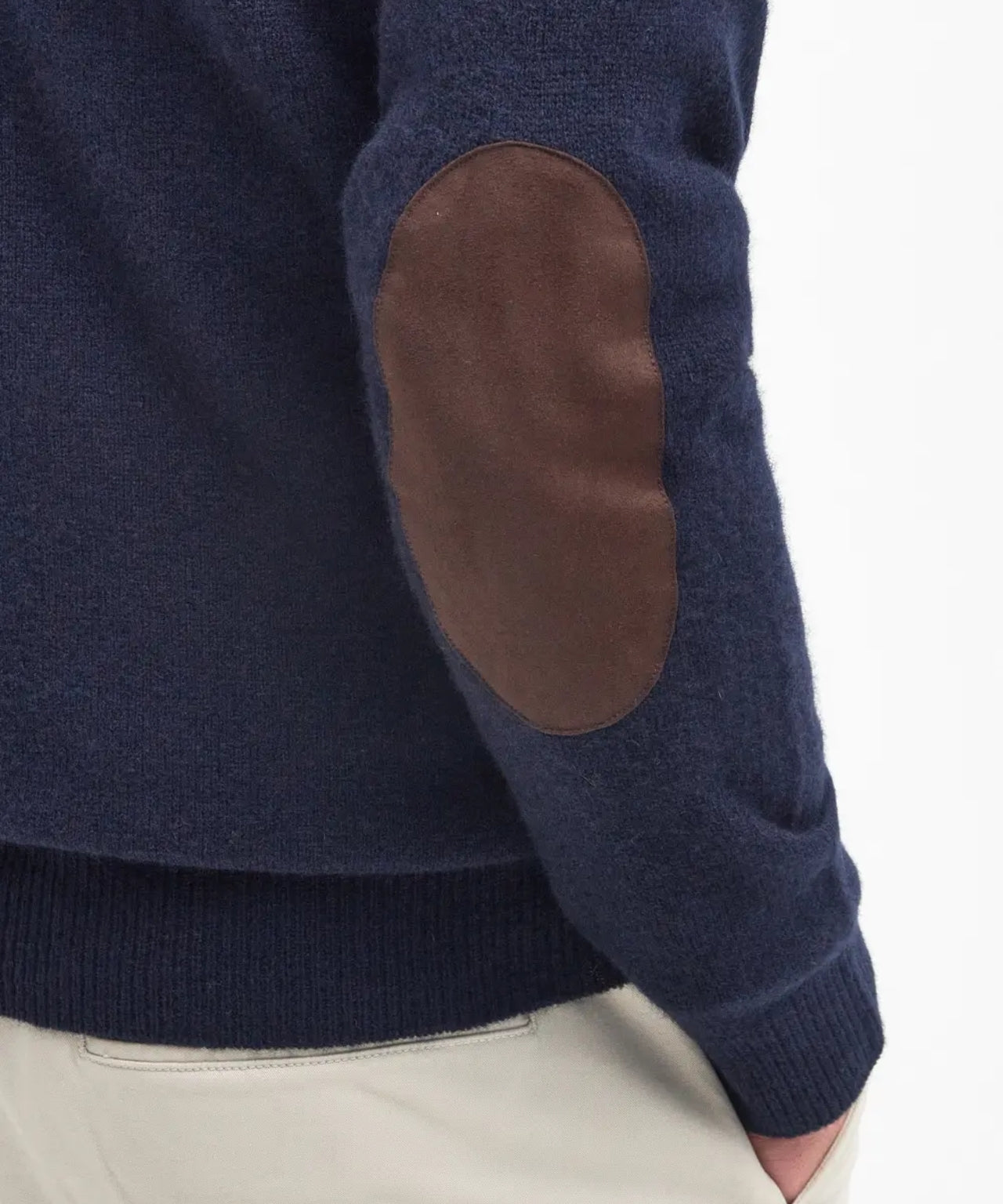 Pullover mit Reißverschluss und Knopfverschluss | Marineblau