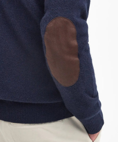 Pullover mit Reißverschluss und Knopfverschluss | Marineblau