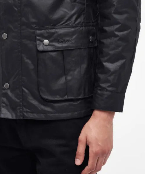 Barbour Intl. Duke Wax Jacket | Zwart