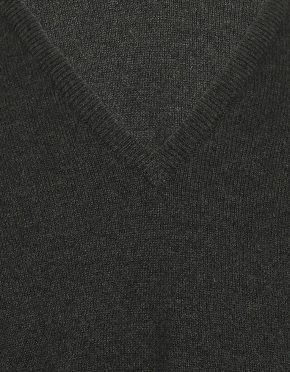 William Lockie V-Ausschnitt-Pullover aus Lammwolle | Seetang