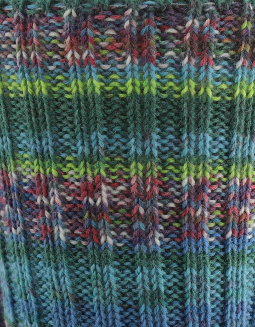 Fairisle Sok | Geel Rood Multi