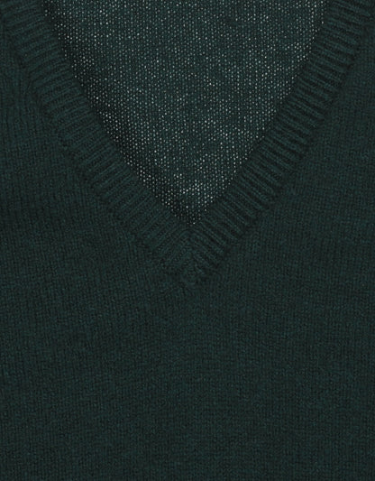 Slipover Lamswol | Tartan Green