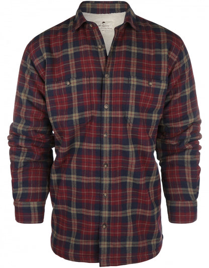 Fleece Lined Shirt | Rood/Blauwe ruit