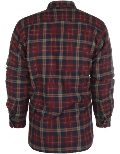 Fleece Lined Shirt | Rood/Blauwe ruit