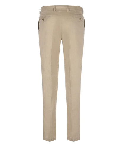 Linnen Katoen Chino Derby  | Beige