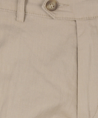 Linnen Katoen Chino Derby  | Beige