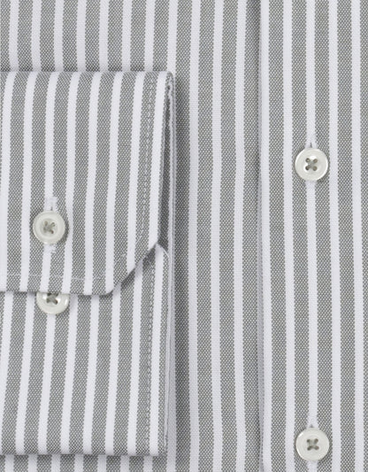 Cover Shirt | Olijf streep