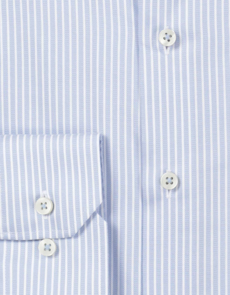 Shirt Katoen | Blauw/Wit mini streep