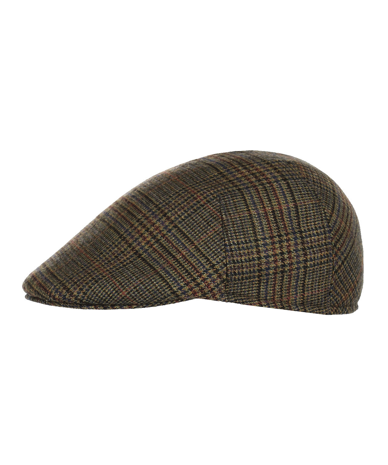 Soft Cap Wol | Bruin Groen Patroon