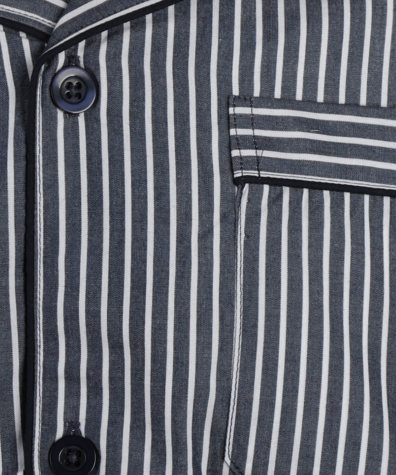 Pyama Katoen | Navy streep