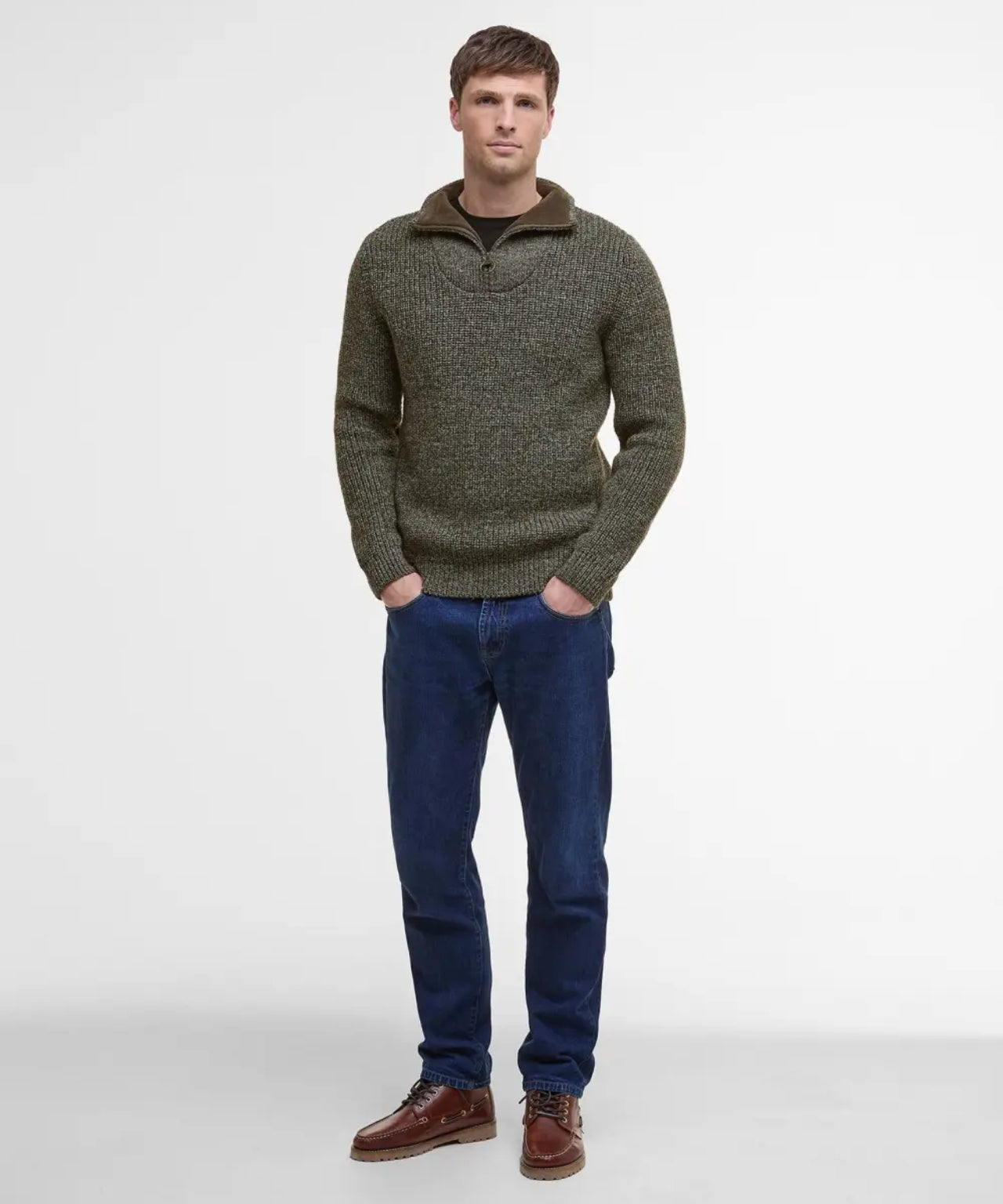Pull New Tyne Half Zip | Derby Tweed