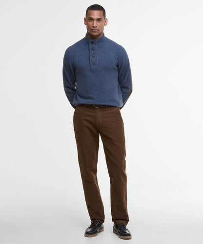 Pullover mit Reißverschluss und Knopfverschluss | Blau