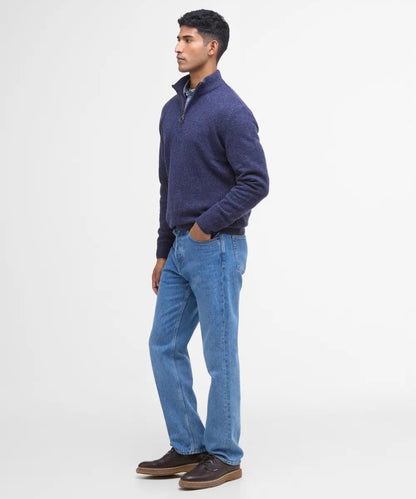 Tisbury Pullover mit hohem Reißverschluss | Blau