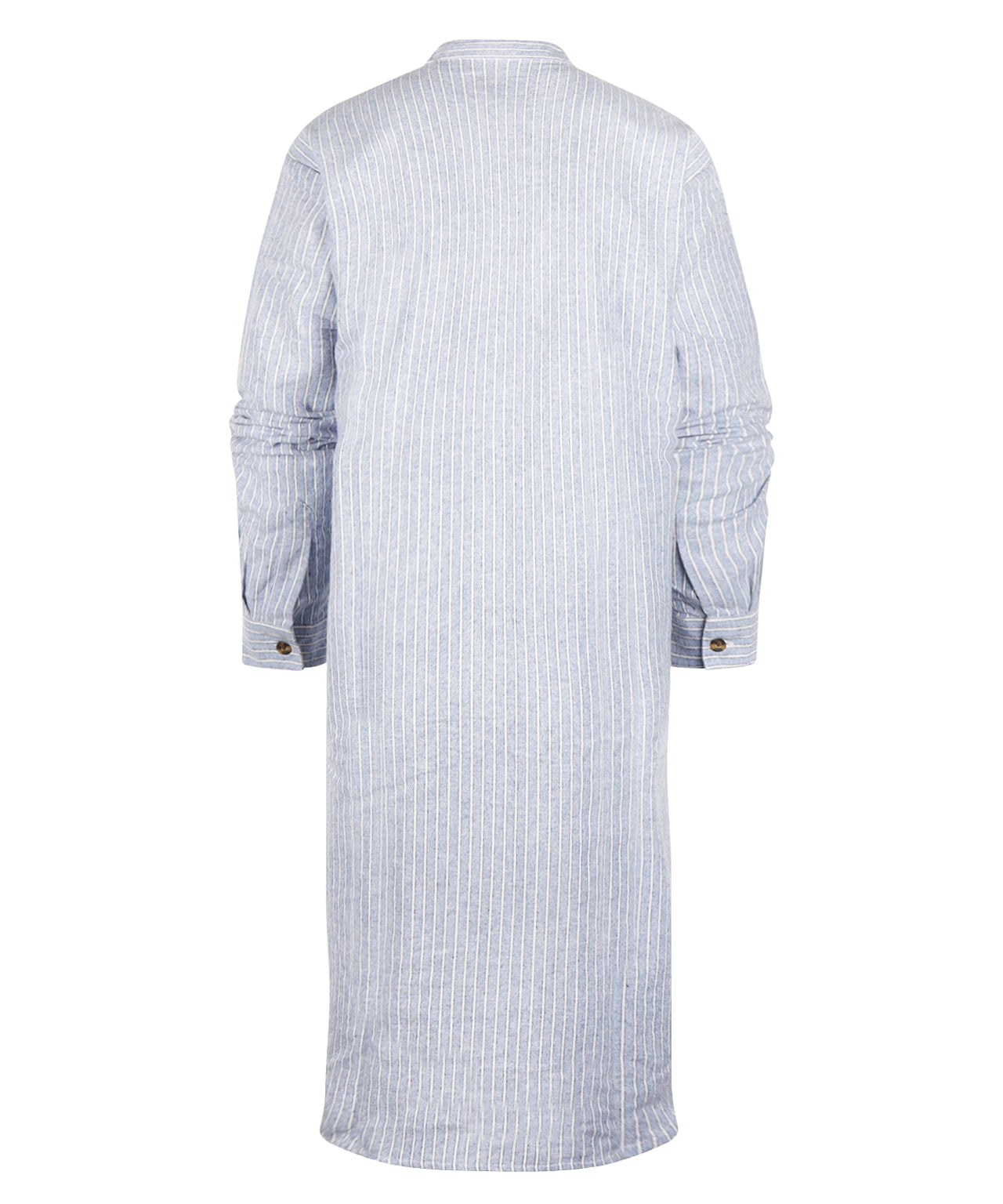 Klassisches Flanell-Nachthemd | Blau