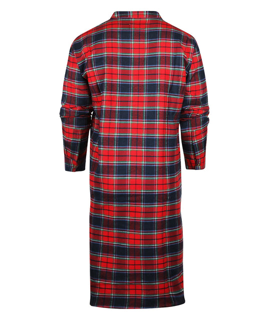 Flannel Nightshirt | Rood/Blauw grote ruit