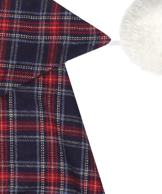 Flannel Nightcap | Blauw/Rood kleine ruit