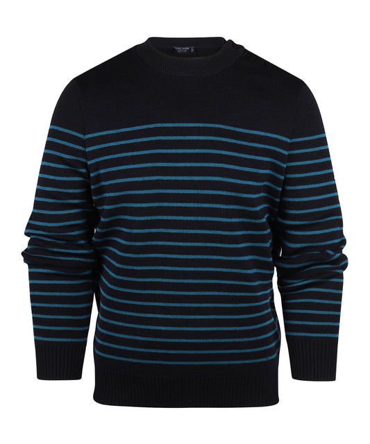 Saint James Pullover BinicII Round Neck | Blue