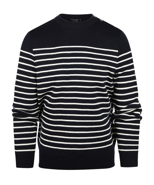 Saint James BinicII Rundhalspullover | Blau