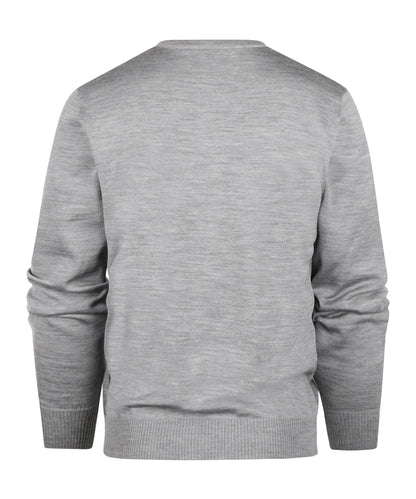Merinowollpullover mit V-Ausschnitt | Grau