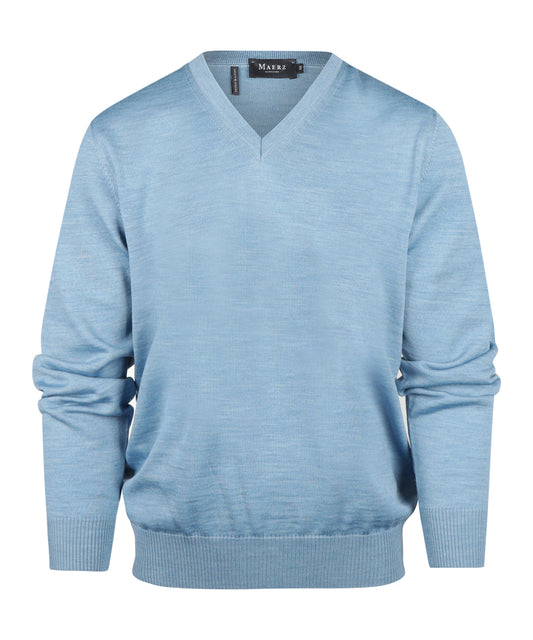 V-Hals Pullover | Blauw