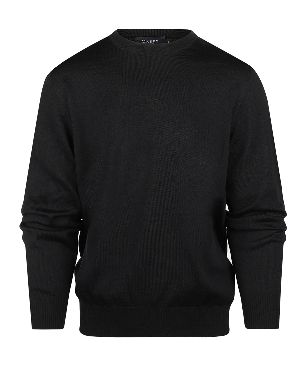 Maerz Pullover mit Rundhalsausschnitt | Schwarz