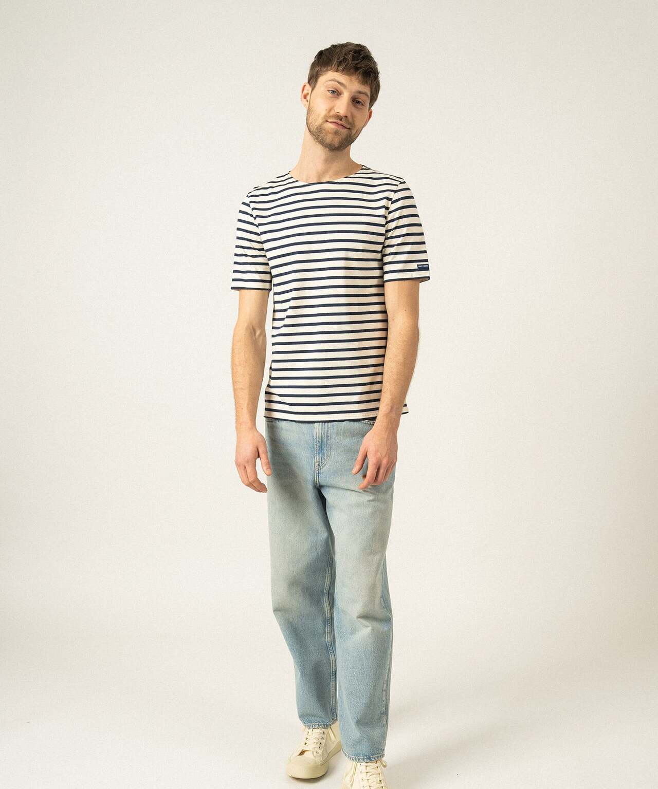 Levant Rundhals-T-Shirt | Weiß