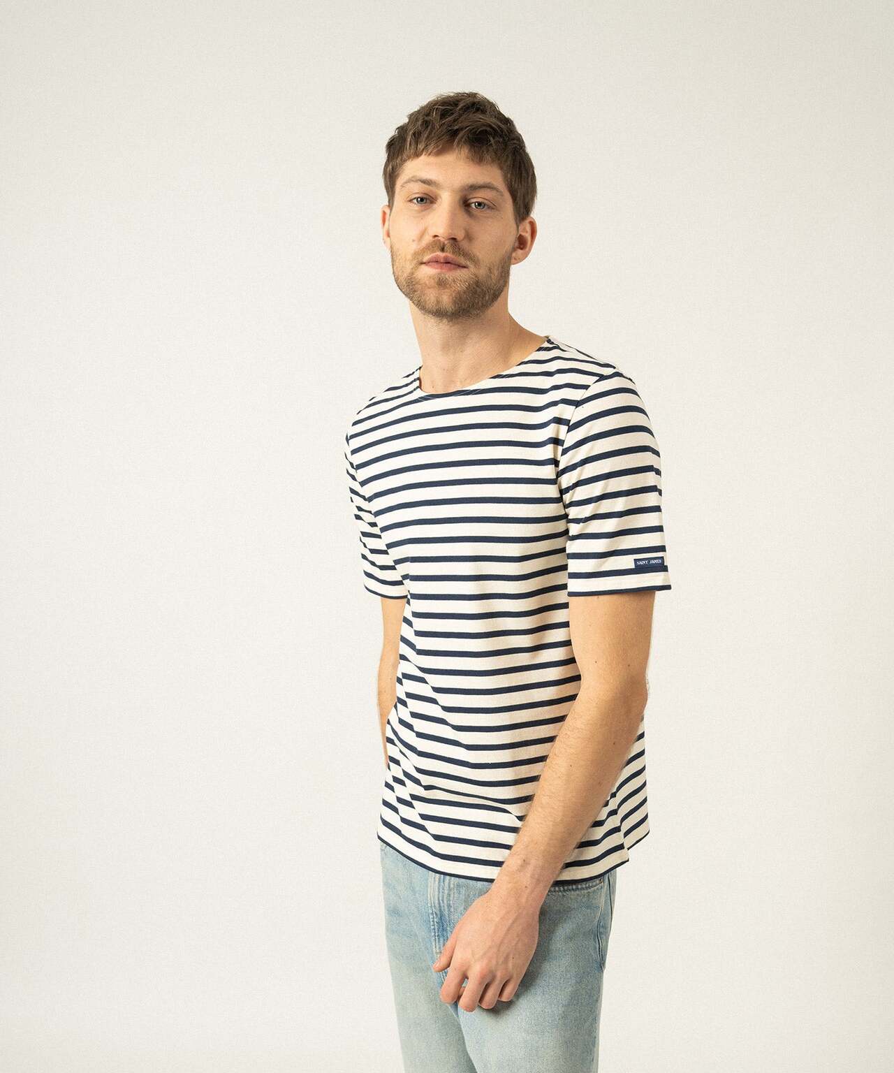 Levant Rundhals-T-Shirt | Weiß