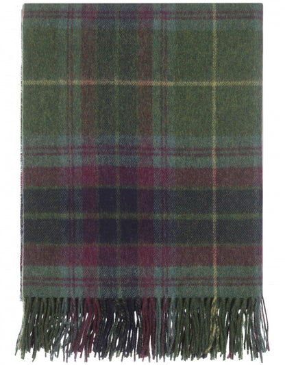 Plaid Lamswol | Green/Purple Tartan