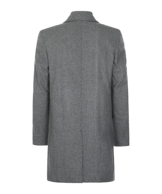 Langer Wollmischmantel Hans | Grau