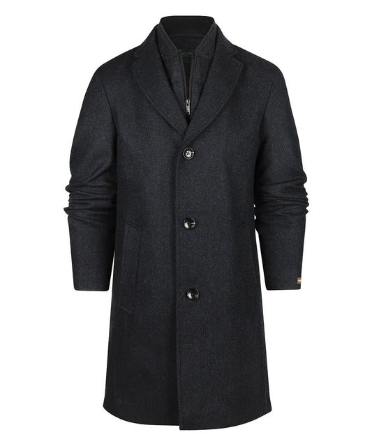 Overcoat Half Lang Hans | Donker Jeans