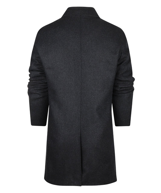 Overcoat Half Lang Hans | Donker Jeans