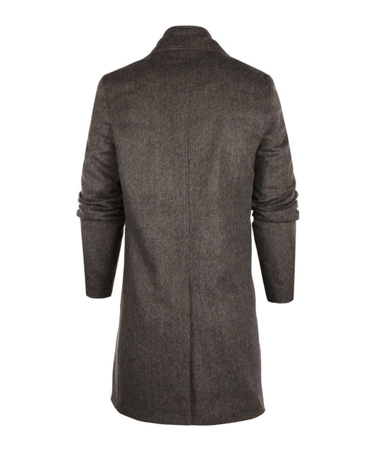 Langer Mantel aus Wollmischung Hans | Braun
