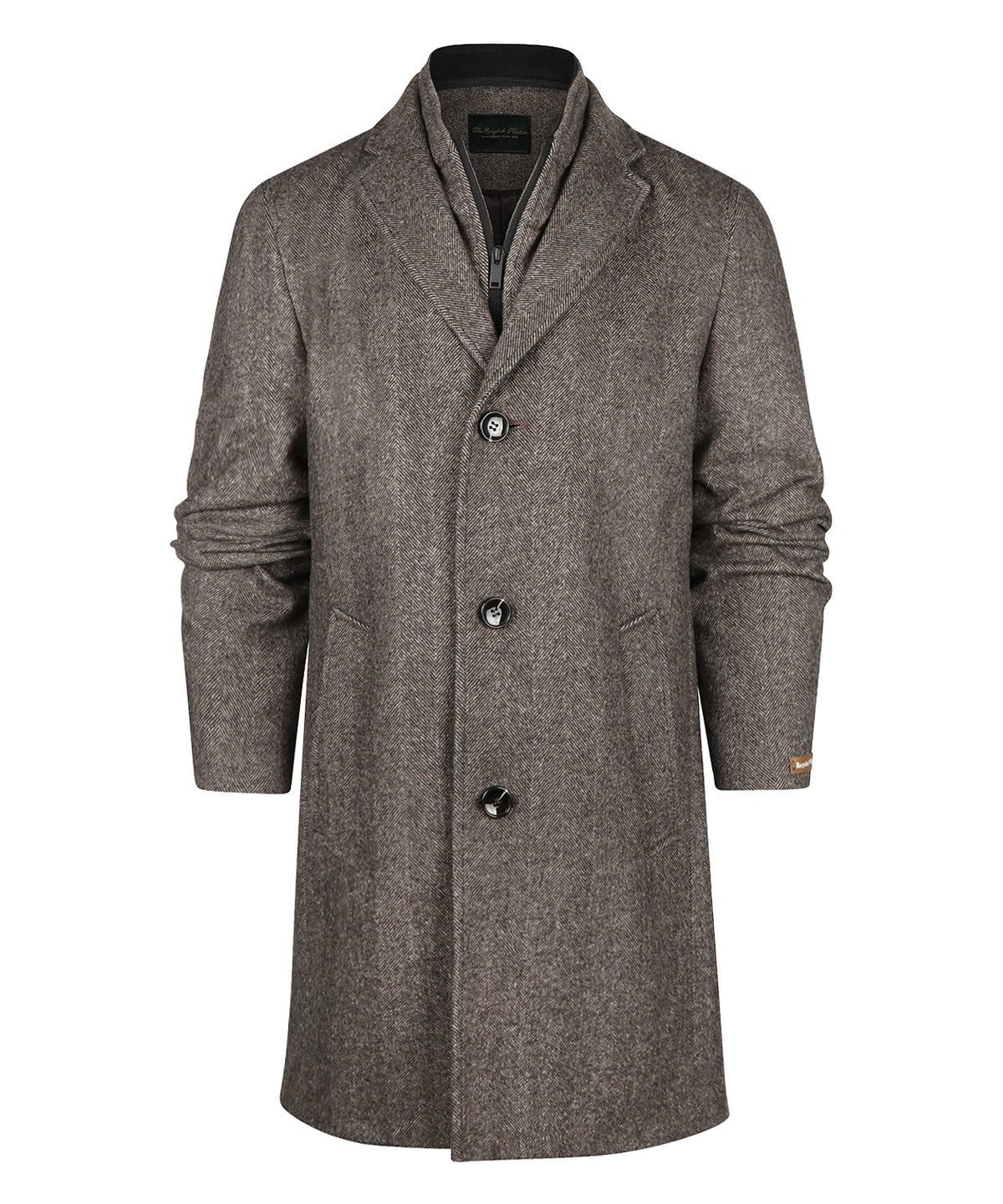 Overcoat Half Lang Hans | Grijsbruin