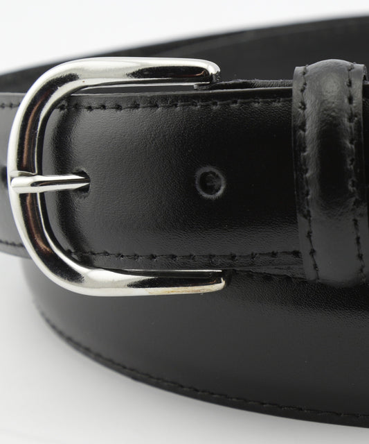 Riem Leer Zilver | Zwart