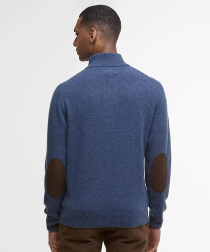 Pullover mit Reißverschluss und Knopfverschluss | Blau