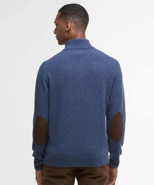 Pullover met rits en knoopsluiting | Blauw