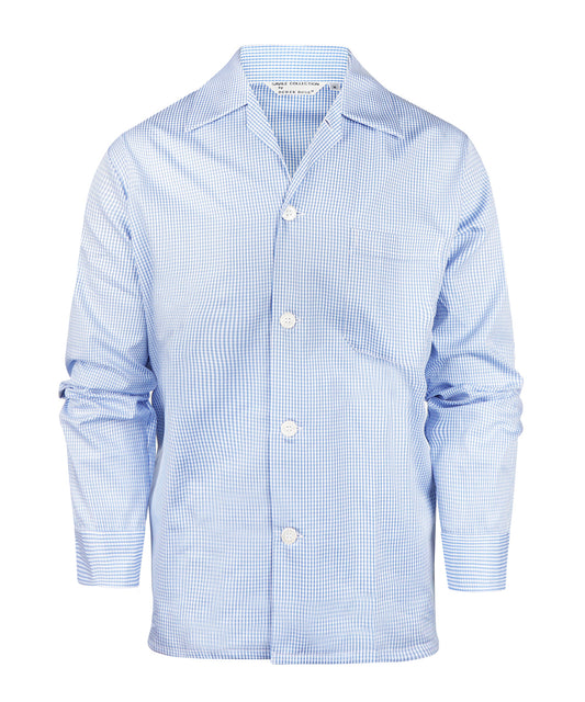 Derek Rose Pyjama | Blue micro check
