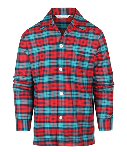 Baumwollpyjama-Set | Blau
