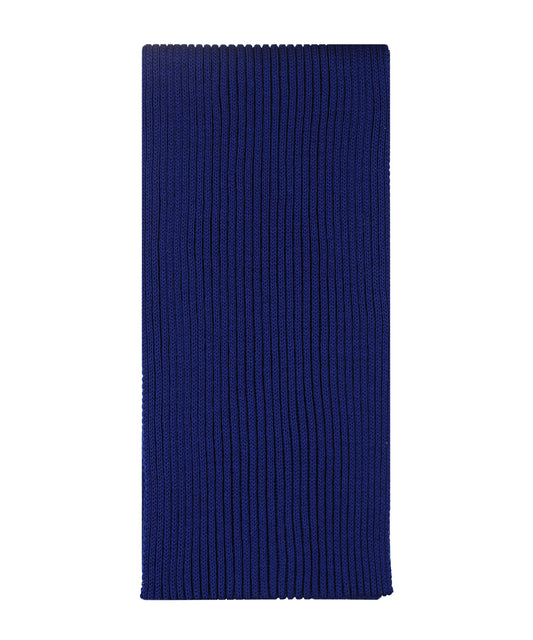 Scarf knitted wool | Blue