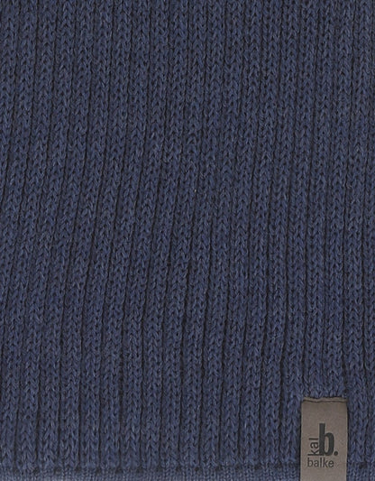 Scarf knitted wool | Denim
